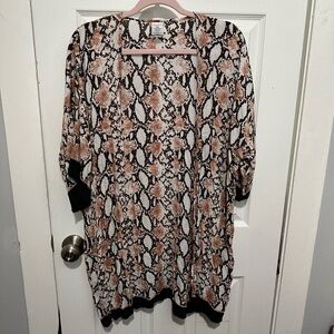 Snake skin kimono